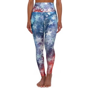 Patriotic Stars & Stripes Yoga Leggings
