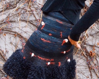 Flashy Furry Flouncy Floofy Knit Skirt Pattern
