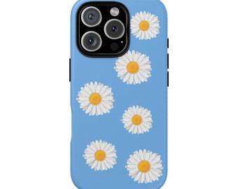 Daisy Phone Case - Tough Floral Design, Spring Gift, Cute Tech Accessory, Flower Power, Nature Lover's Cell Phone Protection