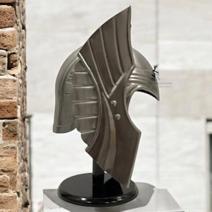 Handmade Steel Elven Knight Helmet: Medieval LARP Cosplay Armor