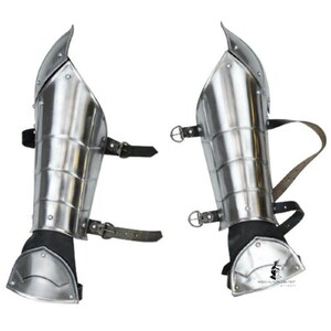 Medieval Steel Bracers | Arm Guards for LARP, SCA, Cosplay & Reenactment | Handmade Knight Armor