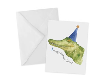 Party Gator Birthday Card, Snappy Birthday