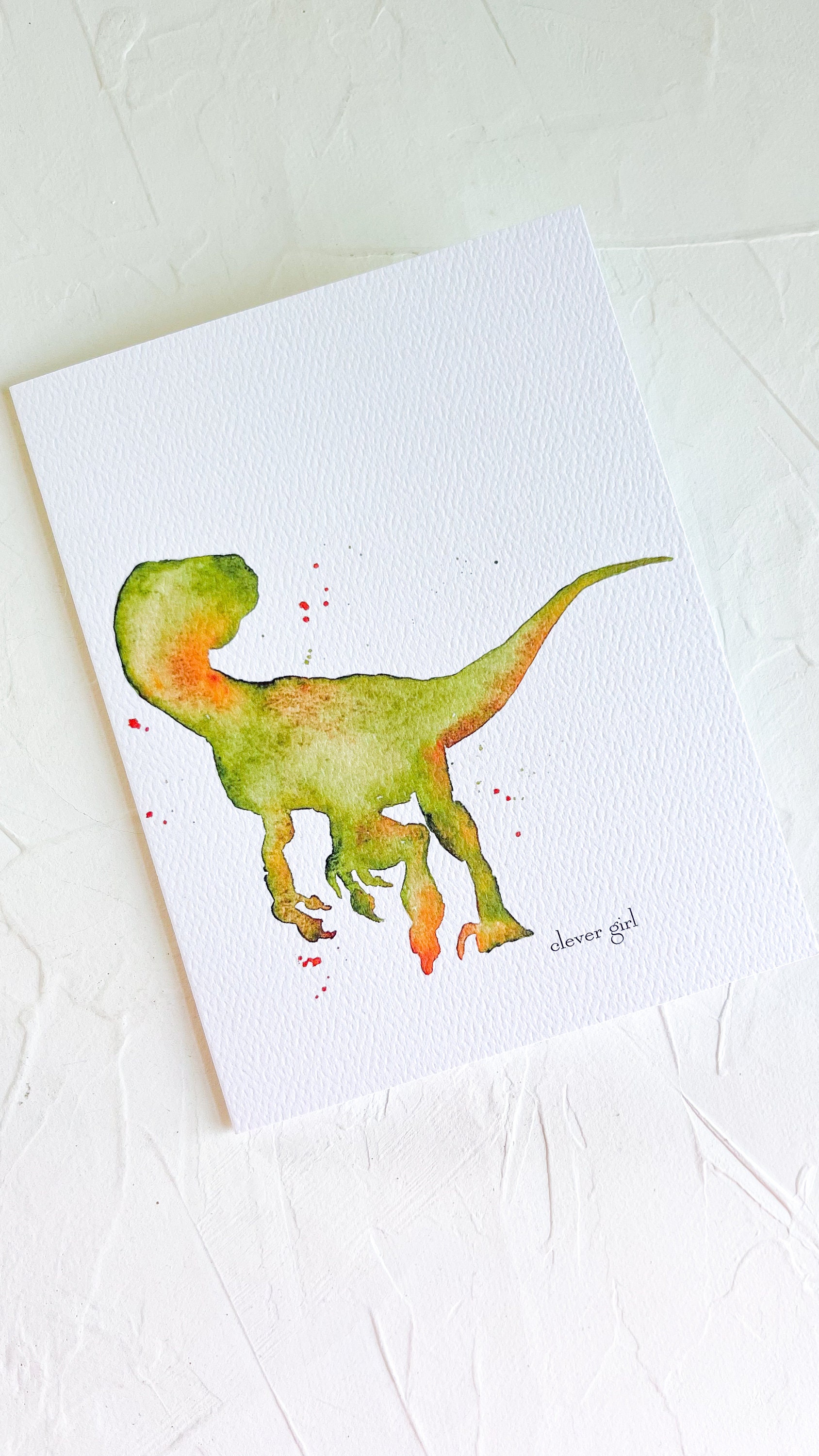 Clever Girl, Velociraptor Greeting Card, Funny Graduation Card for Her ...
