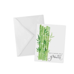 Bamboo Birthday Greeting Card