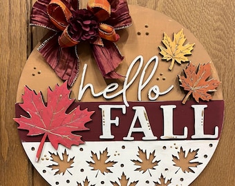 DIY Hello Fall dörrhängare