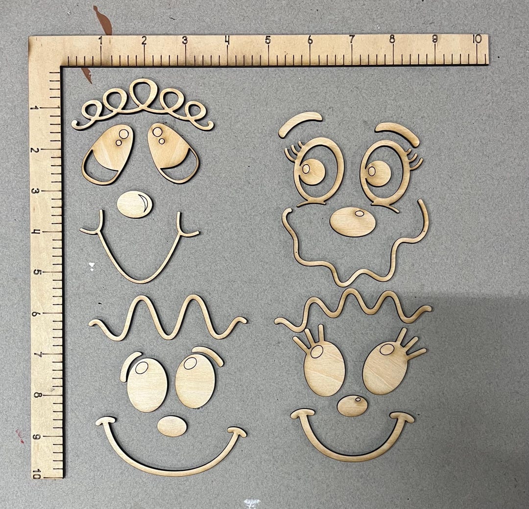 Gingerbread Man Face Assortment - Etsy
