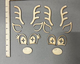 Reindeer Face Cut Outs