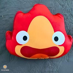 Calcifer de anime, pelúcia, brinquedo macio, presente colecionável