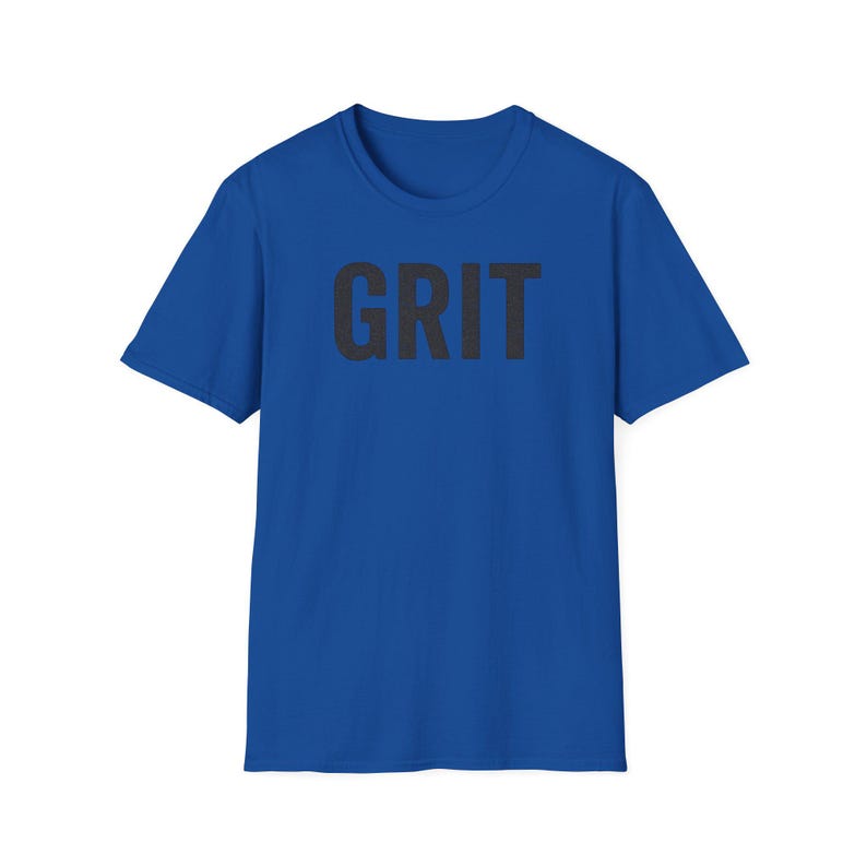 GRIT Unisex Softstyle T-Shirt, Resilient Graphic Tee, Motivational Shirt, Inspirational Apparel, Positive Vibes Top image 6