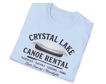 Camiseta de alquiler de canoas en Crystal Lake: homenaje a una película de terror