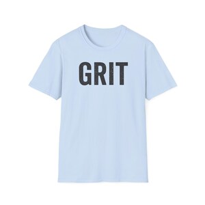 GRIT Unisex Softstyle T-Shirt, Resilient Graphic Tee, Motivational Shirt, Inspirational Apparel, Positive Vibes Top image 5