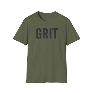 GRIT Unisex Softstyle T-Shirt, Resilient Graphic Tee, Motivational Shirt, Inspirational Apparel, Positive Vibes Top image 4
