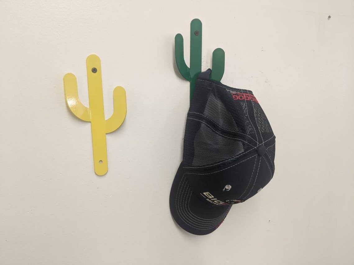 Metal Cactus Coat Hangers Hat Rack Coat Rack Wall Hangers Etsy