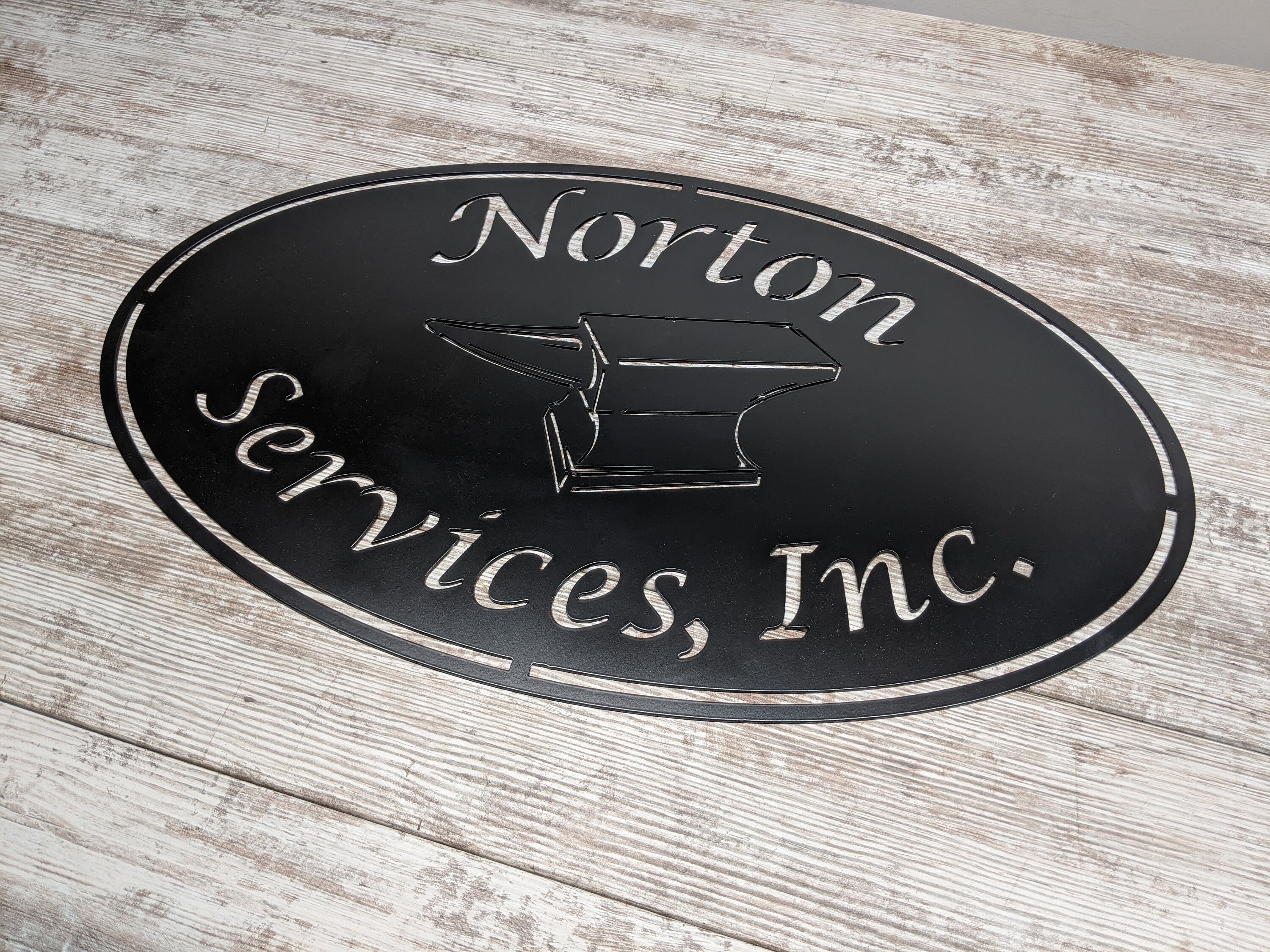 Custom Metal Sign Your Design or Logo for Your Business Etsy