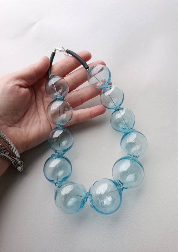 Rubber sale bead necklace