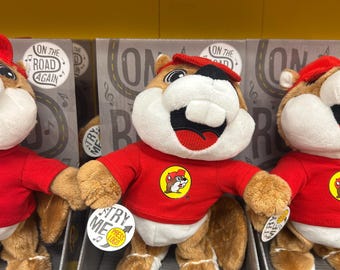 Peluche danzante e canterino di Buc-ee – Giocattolo danzante Buc-ee con musica, mascotte animata del castoro