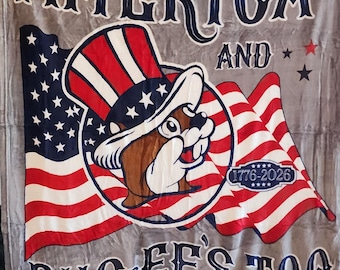 Coperta patriottica Buc-ee's 250th America / Amo anche io l'America Buc-ee's / Coperta morbida in peluche 50x70 / Regalo decorativo per il 4 luglio