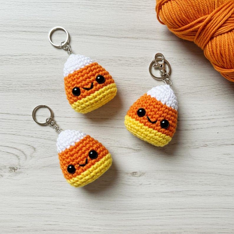 Kawaii Candy Corn Crochet Pattern | Easy Amigurumi Halloween PDF | Cute ...