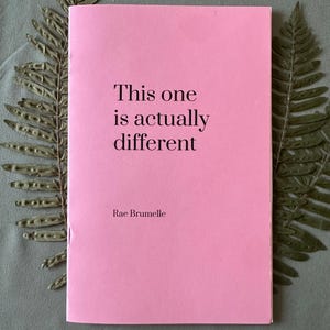 This One is Actually Different, Poetry Zine, Gift for Her, Gift for Him, Romantic Poetry, Love Poem