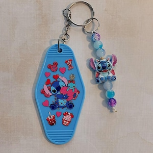 Stitch Print Keychain – With Beads