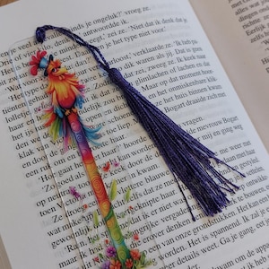 Handgemaakte Bladwijzer met Kwast – Origineel Cadeautje voor Boekenfans