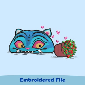 Demon Hunter Cat Embroidery Design, Merch Kpop Embroidery File, Kpop Demon Hunters Embroidery, Embroidery File, Digital Download