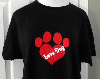 50% OFF Love Dog Woman's T-Shirt-XL