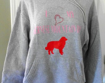 30% OFF I Love My Bernese Mountain Dog Woman's Hoodie w/ Bling-Large