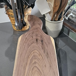 Black Walnut Charcuterie Board with Handle
