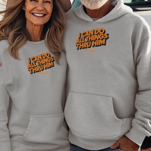 Inspirational Christian Verse Fleece Hoodie: Unisex Cozy Sweatshirt