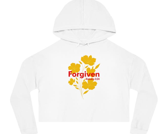 Featured listing image: Womens Christian Forgiven Cropped Hooded Sweatshirt