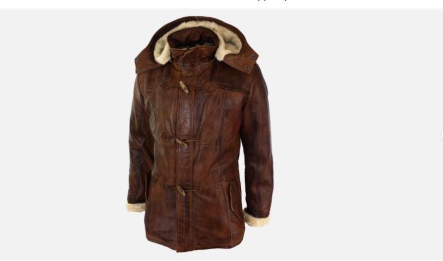 Vintage Leather Coat With Hood - Etsy