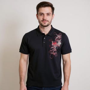 Vintage Deadstock Criminal Damage Polo Shirt NWT, Y2K Goth Skater Tee, Cassette Tape Graphic, 90s Alternative Streetwear, Size Small
