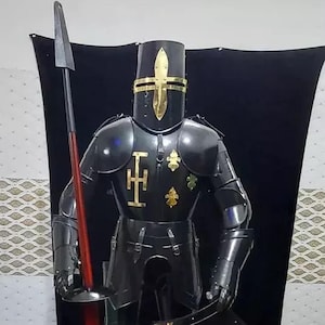 Medieval Armor Suit Crusader Wearable Templar Steel Metal Armour Knight Full Body Costume Suit of Armour Halloween Day Larp Sca Cosplay