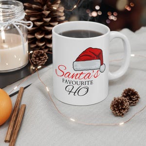Santa&#39;s Favorite Mug, Christmas Gift for Coffee Lovers, Holiday Drinkware, Festive Kitchen Decor, Family Gathering Essential