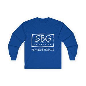 Saved By Grace Long Sleeve Tee: Unisex Ultra Cotton Christian Shirt