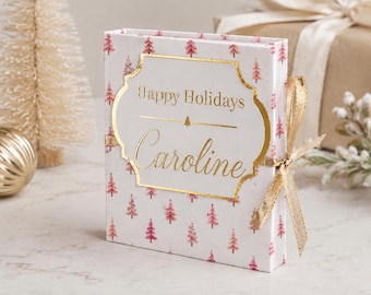 Custom Christmas Gift Booklet | Christmas Gift Card Holder | Multiple Gift Cards | Elegant Card | Foiled Keepsake for Sister