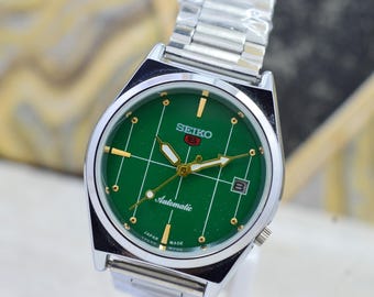 ヴィンテージ セイコー アクタス SS 23 ジュエル 自動巻き グリーン