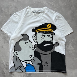 Vintage Adventures of Tintin Captain Haddock Tee