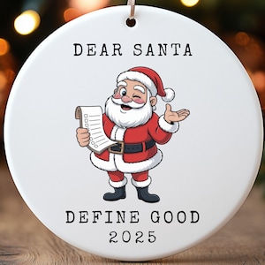 Enfeite de Natal Engraçado de Papai Noel 2025: Defina uma Boa Decoração de Natal