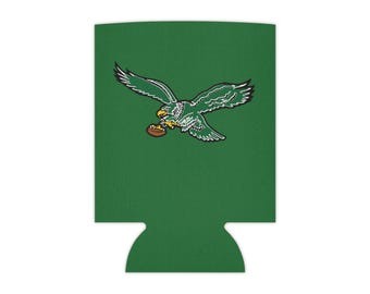 Enfriador de latas Kelly Green de los Eagles Football, portavasos deportivo de Filadelfia, funda térmica para bebidas para eventos deportivos, regalo para aficionados al fútbol americano, Eagles