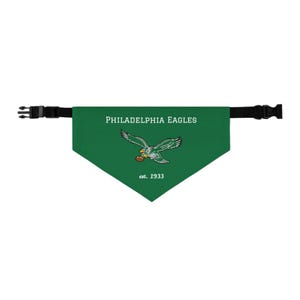 Pet Bandana Collar - Philadelphia Football Green, Eagles Dog Scarf, Sports Team Cat Neckwear, Game Day Puppy Accessory, Unique Animal