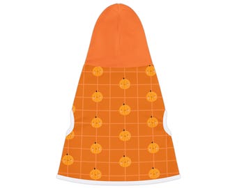 Orange Pumpkin Pet Hoodie