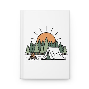 Adventure Hardcover Journal, Camping Notebook, Outdoor Travel Journal, Nature Lover&#39;s Diary, Hiking Logbook, Gift for Explorers
