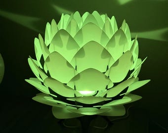 Enchanting Lotus Flower Ambient Lamp | RGB Nightlight | Meditation & Room Decor