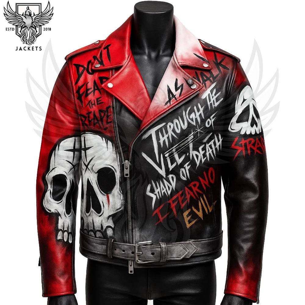 Punk leather jacket - Etsy 日本