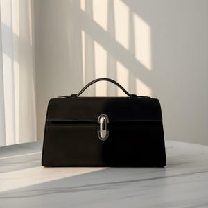 Leder Kleine Tragetaschen, L19 Taschen, Minimal Design Handtasche, Leder Clutch Tasche Elegante Frauen Schulter Geldbörse Alltag Chic Weiche Tasche Geschenk Bild 7