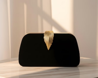 Elegant Women's Evening Clutch Bag with Chain Strap, Wedding Party Handbag, Formal Evening Purse, Bridal Clutch, Outfit Matching Bag