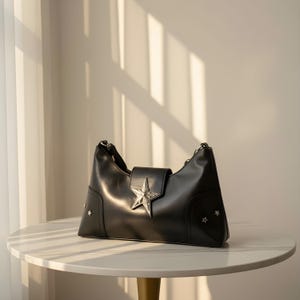 Y2K Star Buckle Shoulder Bag for Women, Trendy Aesthetic Crossbody Purse, Indie 90s Style Mini Handbag, Statement Gift