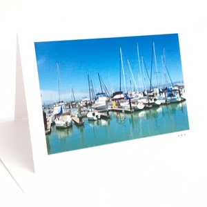 Carte de retraite pour les plaisanciers, marin, carte d’adieu, carte de graduation, anniversaire, merci Fisherman Wharf San Francisco, Carte photo nature